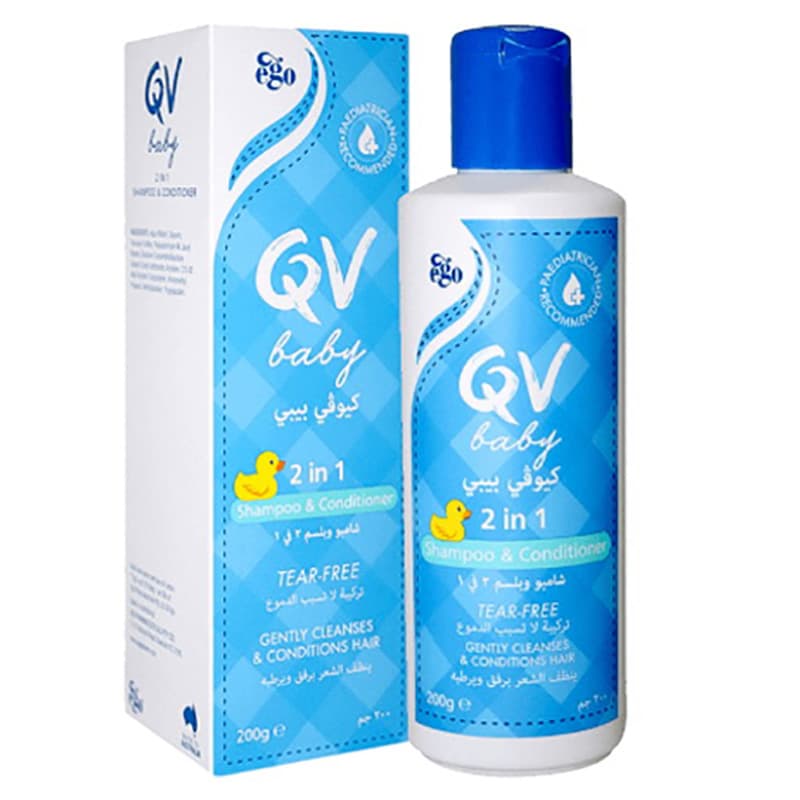 شامپو و نرم کننده موی سر کودک 2 در 1 کیووی QV — تصویر ۲