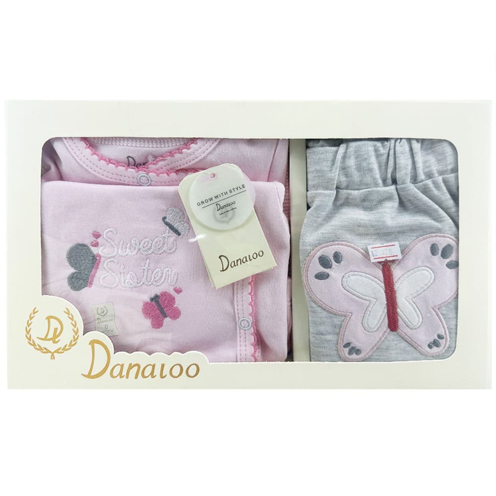 ست 5 تکه نوزادی Sweet پروانه و گل دانالو Danaloo