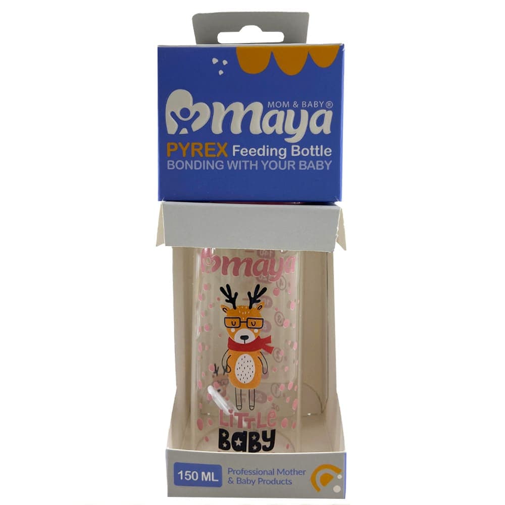 شیشه شیر پیرکس 150میل گوزن خال دار مایا Maya — تصویر ۴