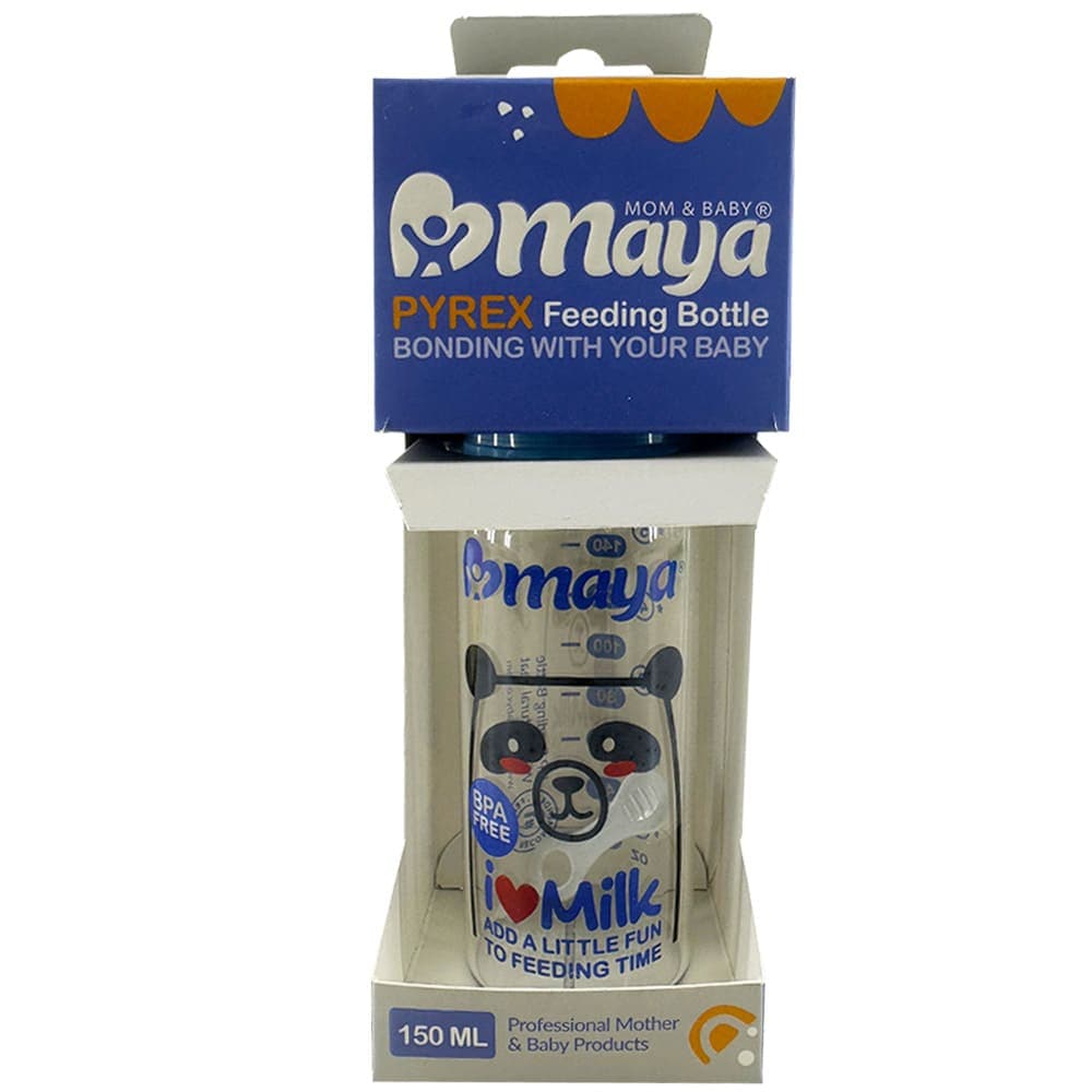 شیشه شیر پیرکس 150میل I Love Milk پاندا مایا Maya — تصویر ۵