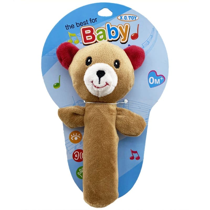 جغجغه سوسیسی طرح حیوانات جنگل Baby XQtoy