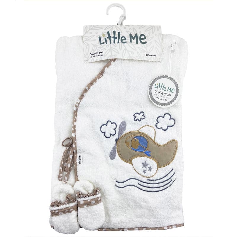 ست حوله تن پوش بچگانه هواپیما لیتل می Little Me — تصویر ۱۰