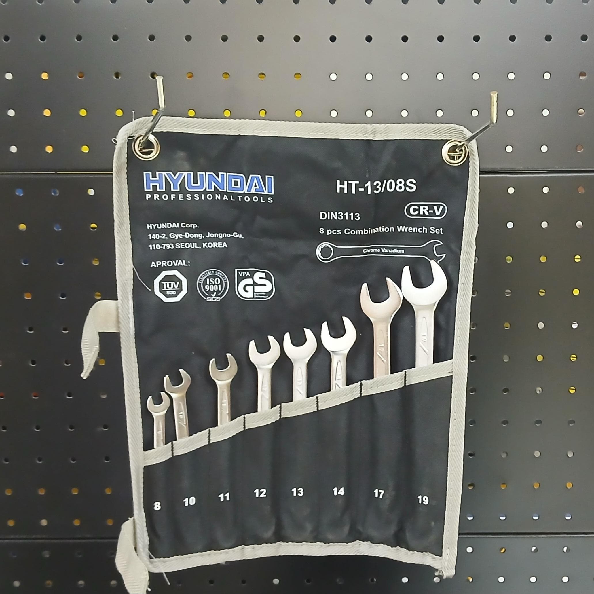 آچار دو سر رینگ کیفی 8 عددی هیوندای HT-38/08S — تصویر ۳