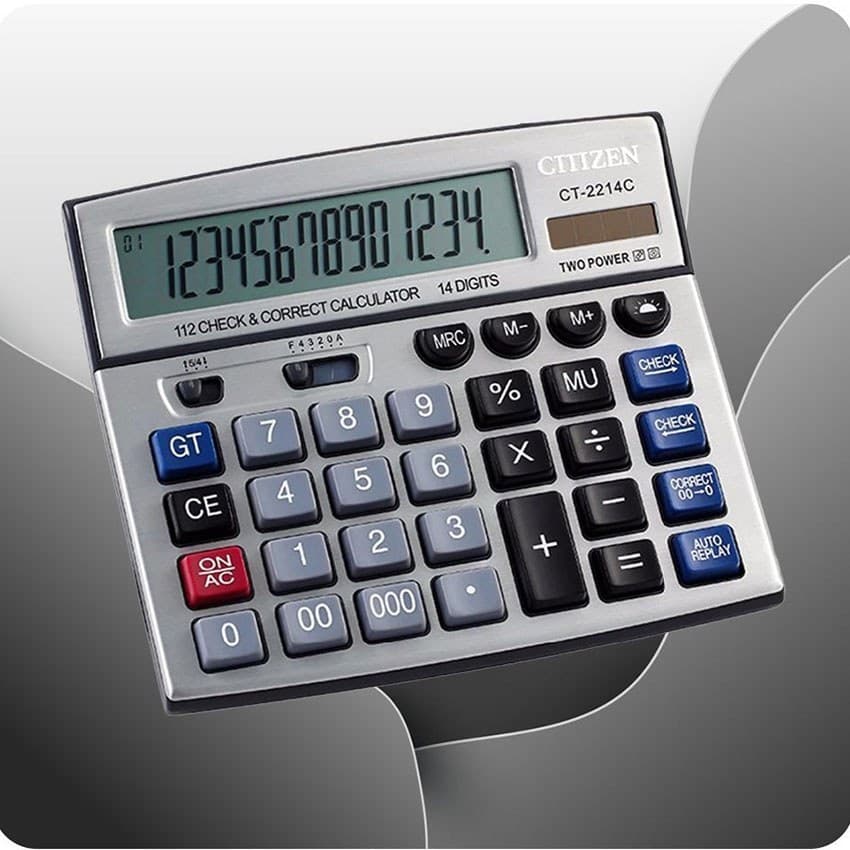 ماشین حساب سیتیزن مدل CT-2214C ا Citizen CT-2214C Calculator — تصویر ۵
