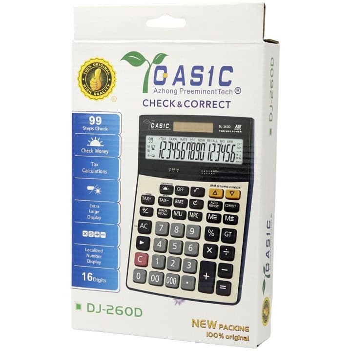 ماشین حساب مدل DJ-260D کاسیو ا Casio DJ-260D calculator — تصویر ۶