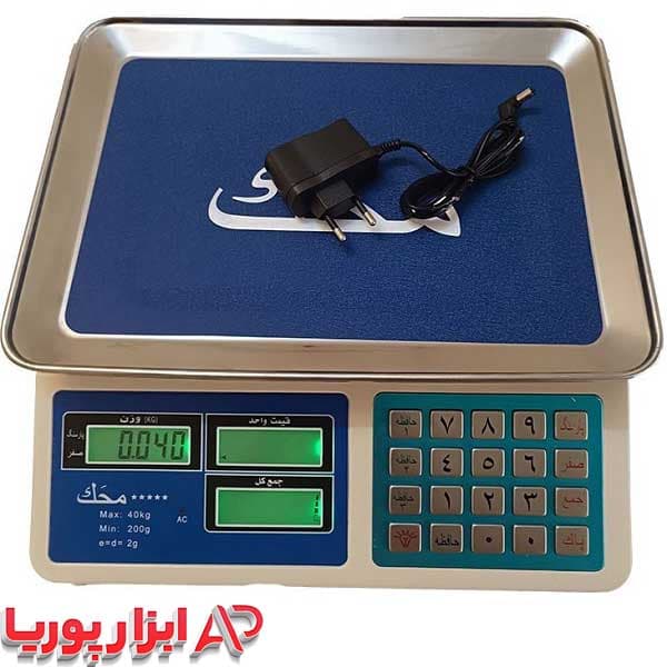 ترازو دیجیتال۴۰ کیلویی محک کیبرد استیل ا Digital scale