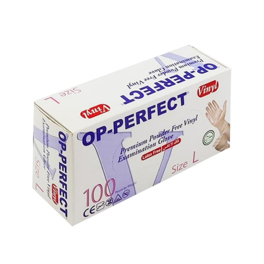 دستکش وینیل (OP-PERFECT) سایز L