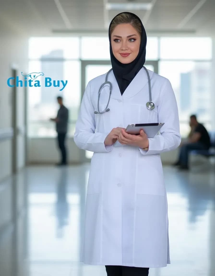روپوش پزشکی مدل یاس — تصویر ۱۰