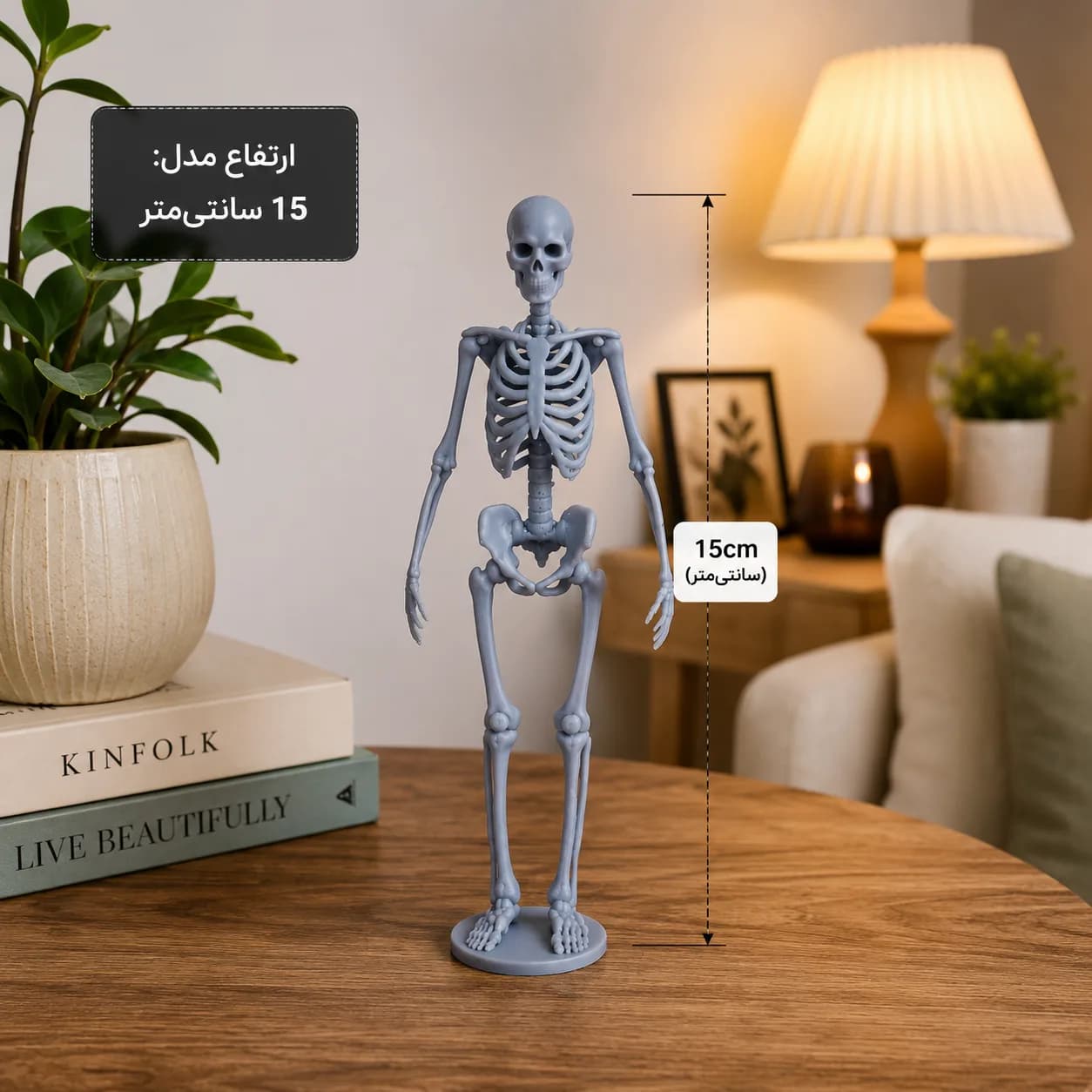 مجسمه دکوری اسکلت 15 سانتیمتری مدل Skeleton Decor — تصویر ۳