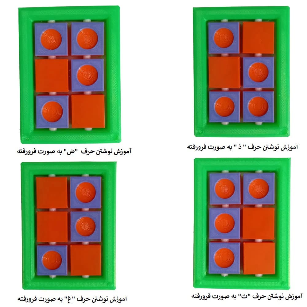 پکیج آموزشی خط بریل | آموزش خواندن و نوشتن بریل فارسی و انگلیسی — تصویر ۷