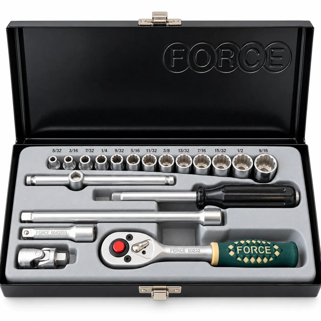 جعبه بکس 1/4 درایو اینچی 19 پارچه مدل F2203SM-9 برند FORCE — تصویر ۴