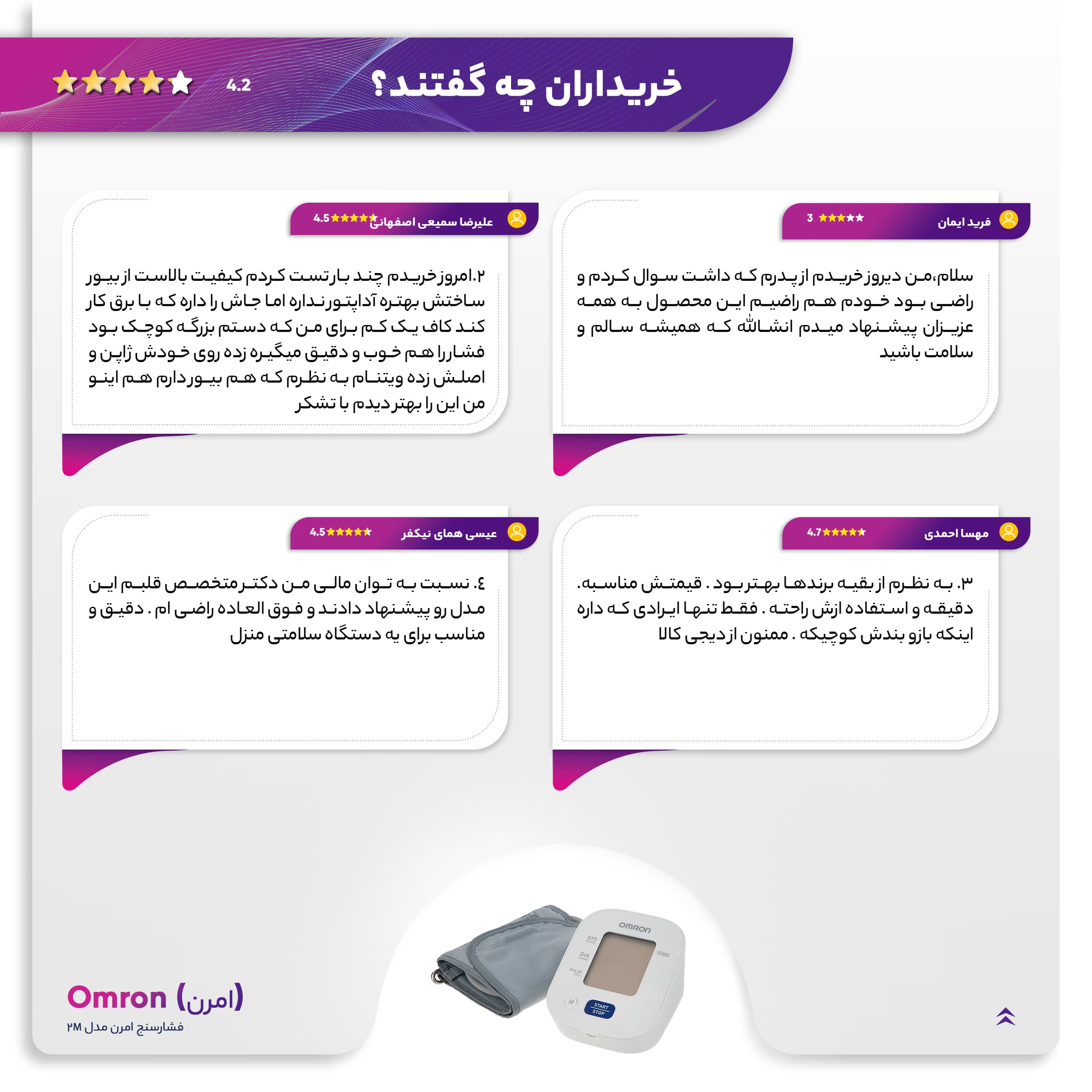 فشارسنج دیجیتال امرن مدل M2 — تصویر ۱۲