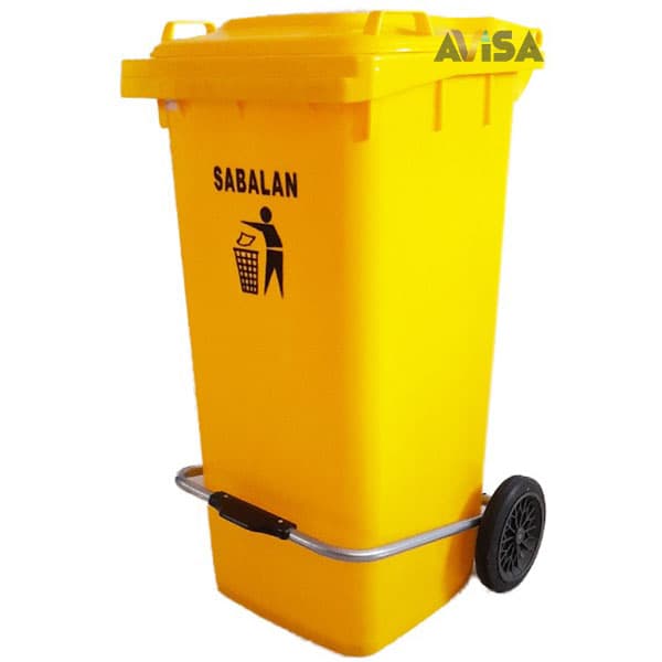 سطل زباله پدال دار 120 لیتری