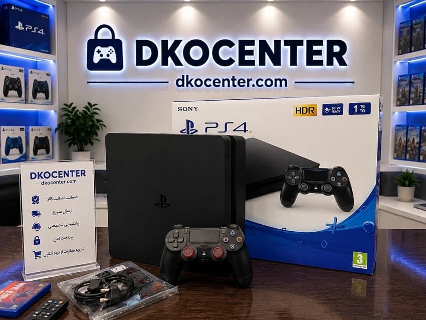 کنسول بازی سونی مدل Playstation 4 Slim ریجن اروپا ظرفیت 1 ترابایت کپی خور