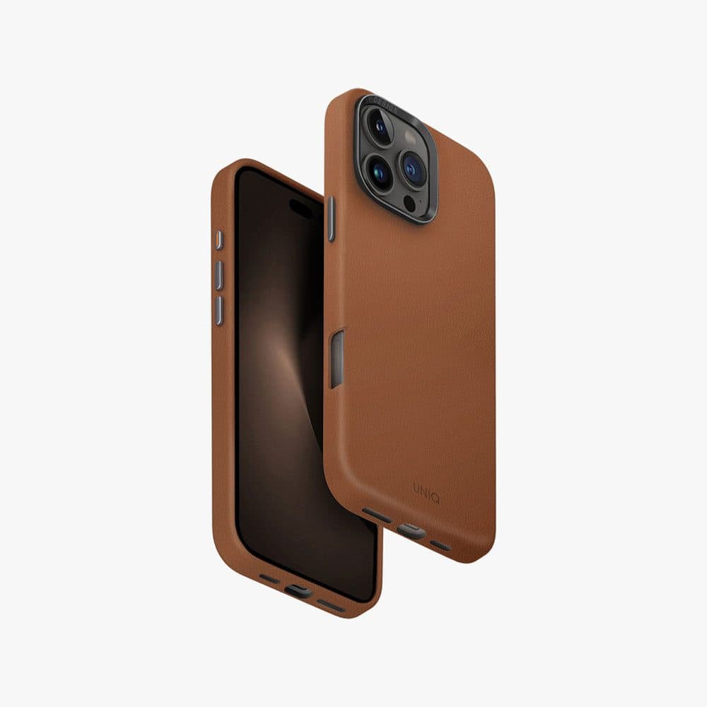 قاب یونیک Lyden چرمی خاکی مناسب iPhone 16 Pro (8256) — تصویر ۵