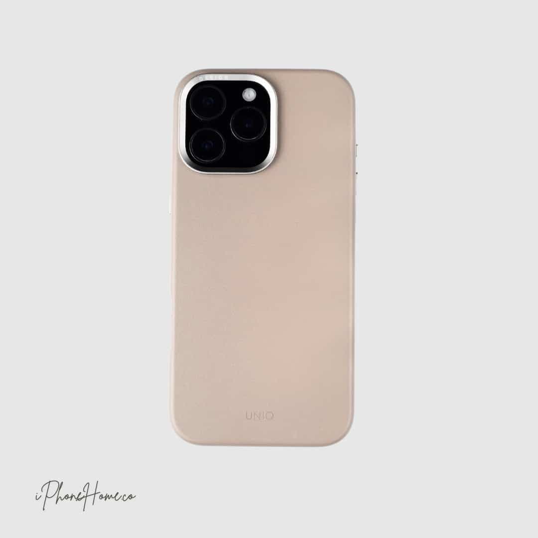 قاب یونیک Lyden چرمی خاکی مناسب iPhone 16 Pro (8256) — تصویر ۲