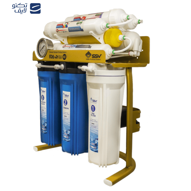 دستگاه تصفیه آب اس اس وی مدل GoldenBlue X1150 به همراه فیلتر بسته 3 عددی