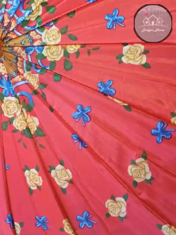 چتر گلدار نارنجی — تصویر ۵
