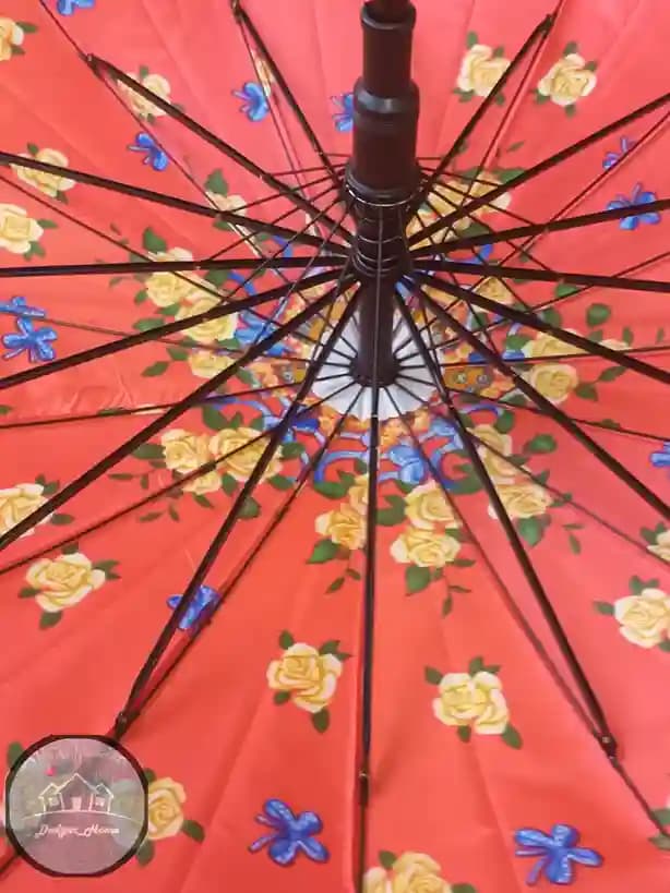 چتر گلدار نارنجی — تصویر ۶
