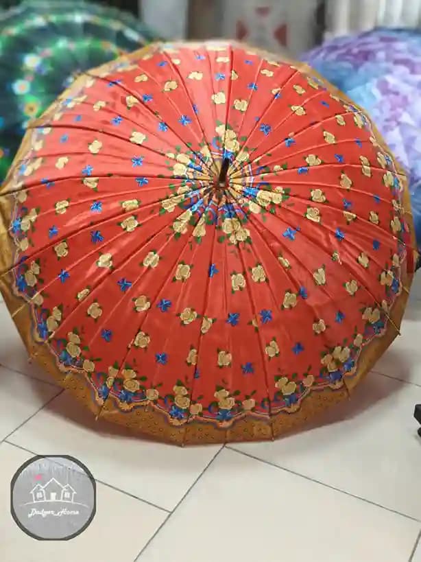 چتر گلدار نارنجی — تصویر ۷