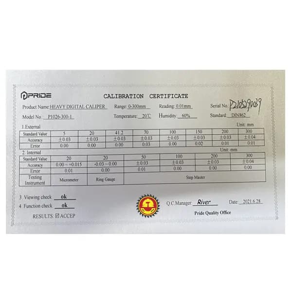 کولیس پراید مدل P1026-500 گستره 0-500 میلیمتر — تصویر ۱۲