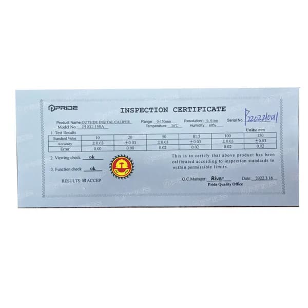 کولیس دیجیتال پراید مدل P1031-150A گستره 0-150 میلیمتر — تصویر ۴