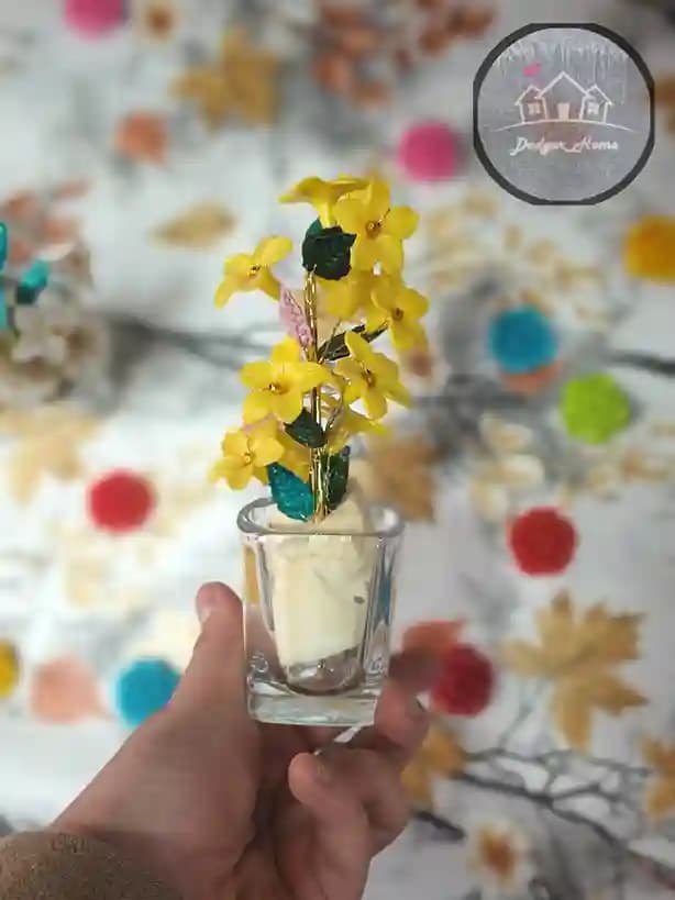 گل مصنوعی کریستالی — تصویر ۳