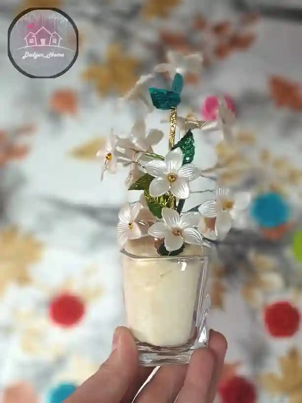 گل مصنوعی کریستالی — تصویر ۴