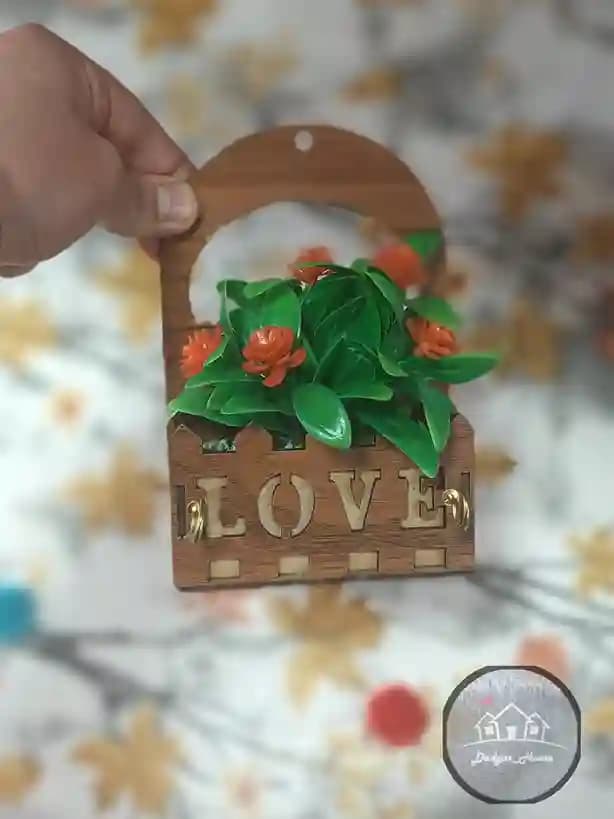 جاکلیدی چوبی گلدار — تصویر ۵