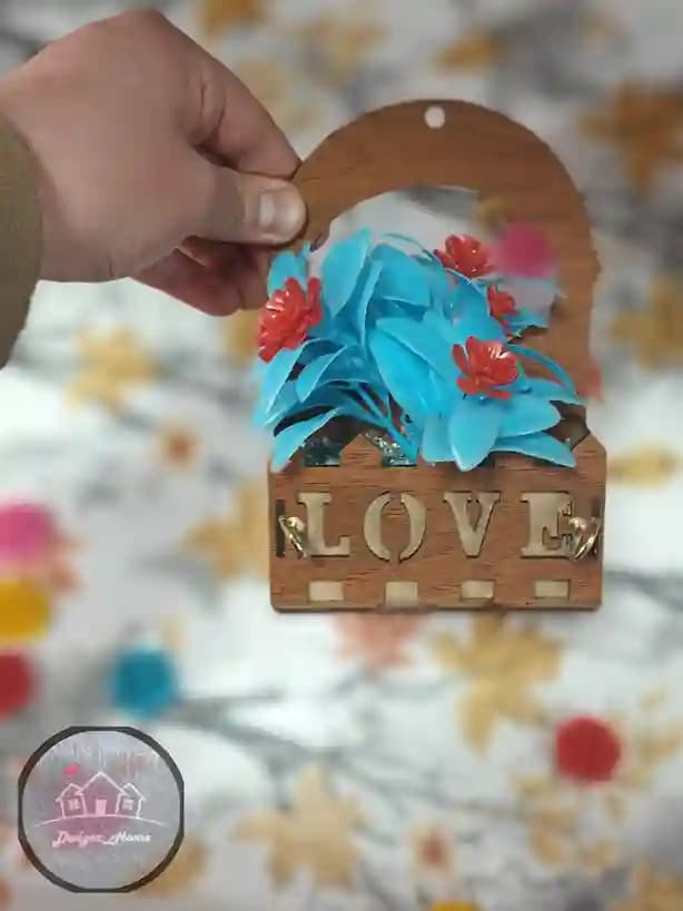 جاکلیدی چوبی گلدار — تصویر ۶