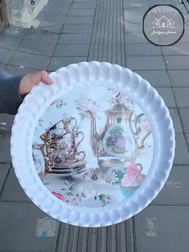 سینی مجمع ملامین طرحدار — تصویر ۳