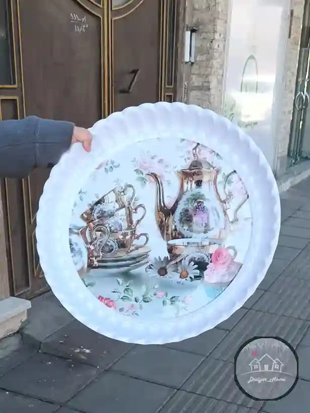 سینی مجمع ملامین طرحدار — تصویر ۴