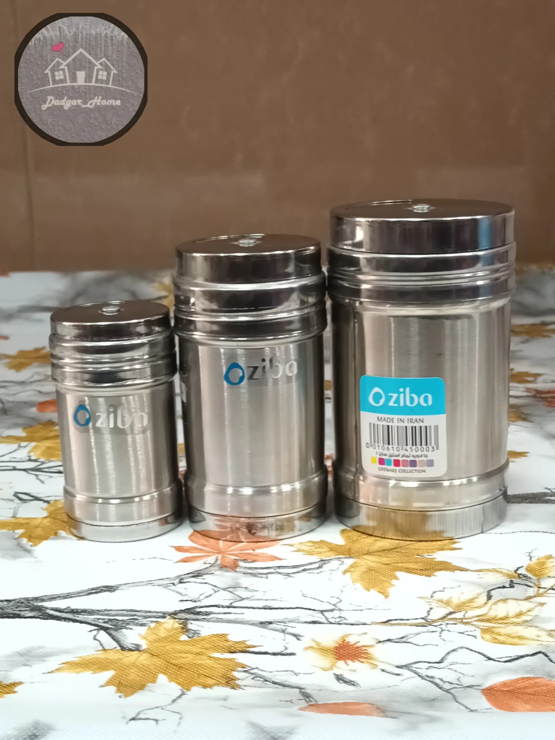 ادویه پاش 3 کاره استیل زیباسازان