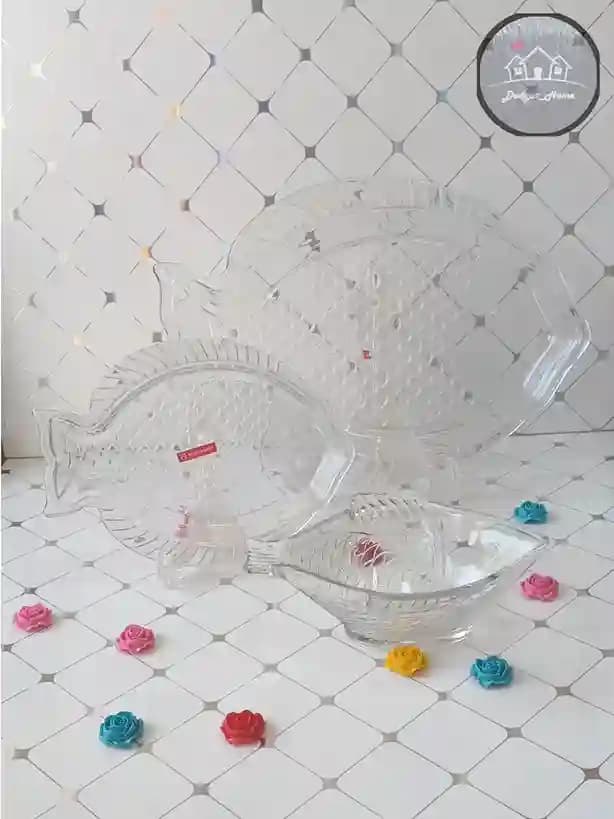 دیس ماهی شیشه ای برند نوری تازه