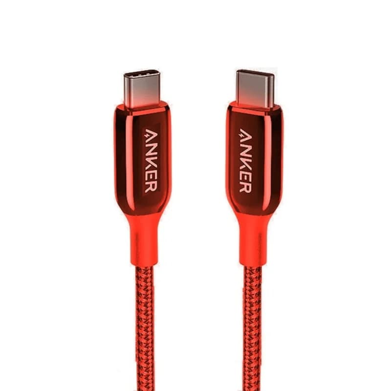 کابل USB-C انکر مدل A8862 طول 0.9 متر قرمز