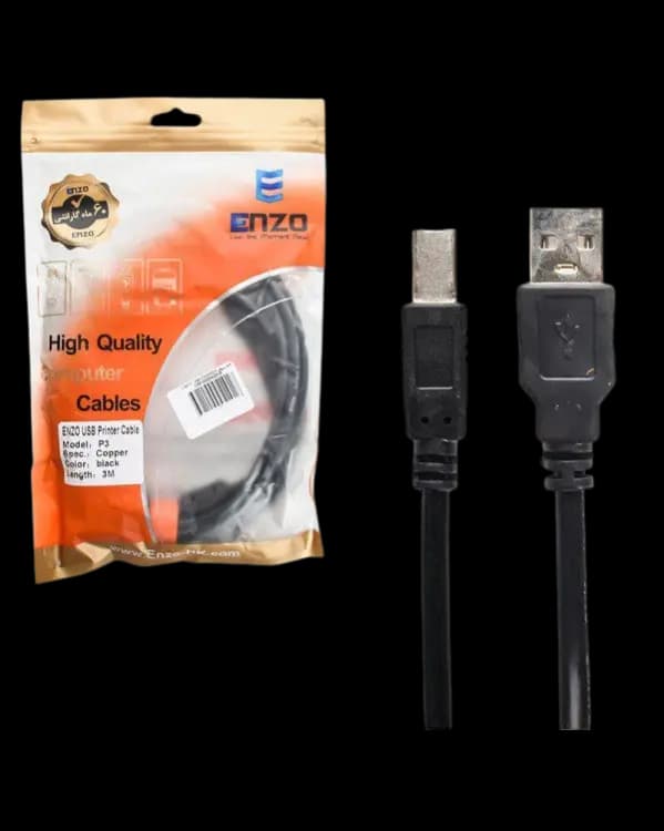 کابل پرینتر USB انزو طول 3 متر مدل PG3 — تصویر ۴