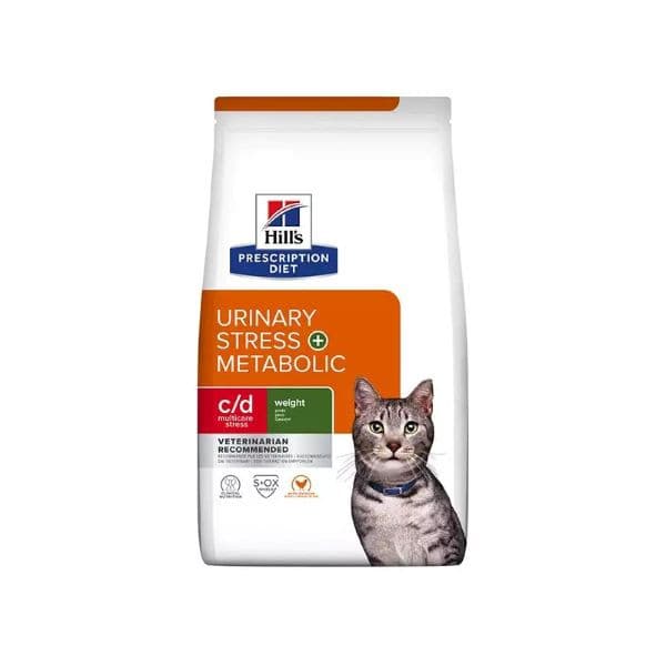 غذا خشک گربه بالغ هیلز مدل Urinary Care + Metabolic طعم مرغ وزن 1500 گرم — تصویر ۴