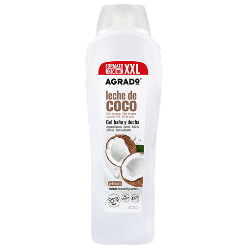 شامپو بدن وگان فامیلی نارگیل آگرادو 1250 میل | Agrado Spanish Family Vegan Coconut Body Shampoo 1250ml