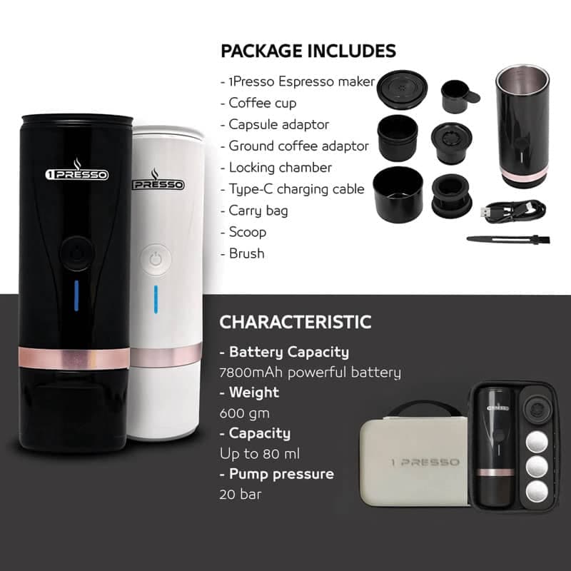 قهوه ساز شارژی قابل حمل 1Presso Coffee Maker — تصویر ۷