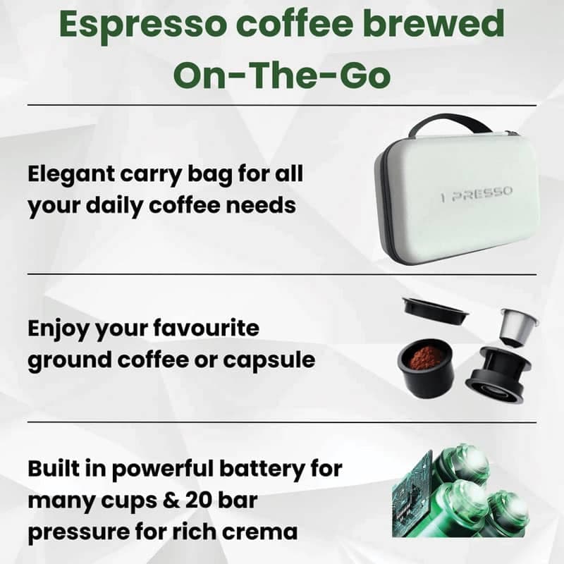 قهوه ساز شارژی قابل حمل 1Presso Coffee Maker — تصویر ۴