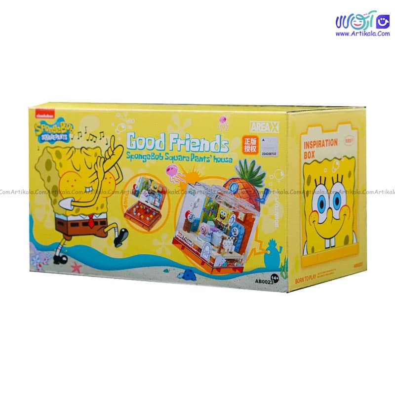 لگو جعبه خانه باب اسفنجی و گری کد AB0023