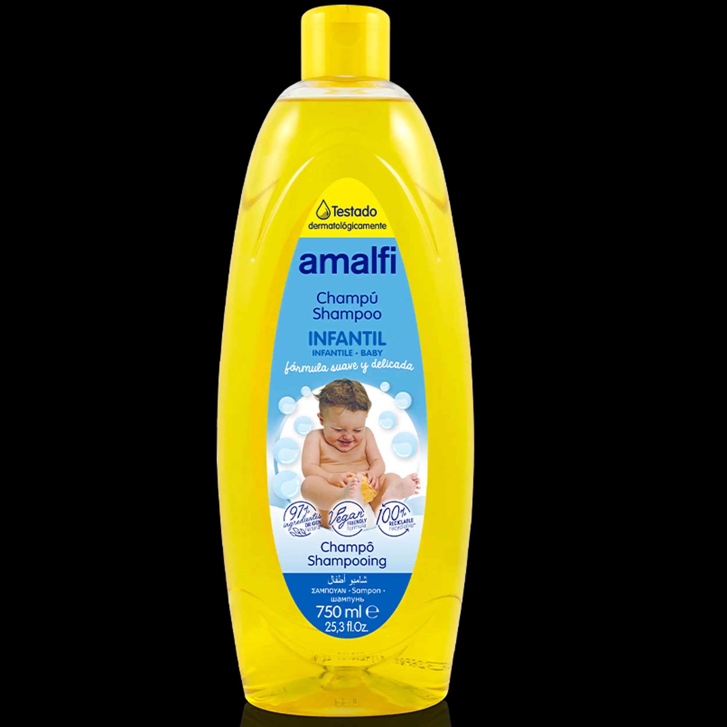 شامپو بچه آمالفی مدل روزانه حجم 750 میل- Amalfi Baby Shampoo 750 ml — تصویر ۶