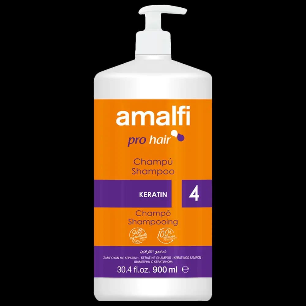 شامپو حرفه ای 900میل کراتین آمالفی | Amalfi Keratin Shampoo 900 Ml