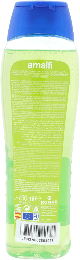 شامپو سر آلوئه ورا 750 میل آمالفی | Amalfi Aloe Vera Shampoo 750 ml — تصویر ۹