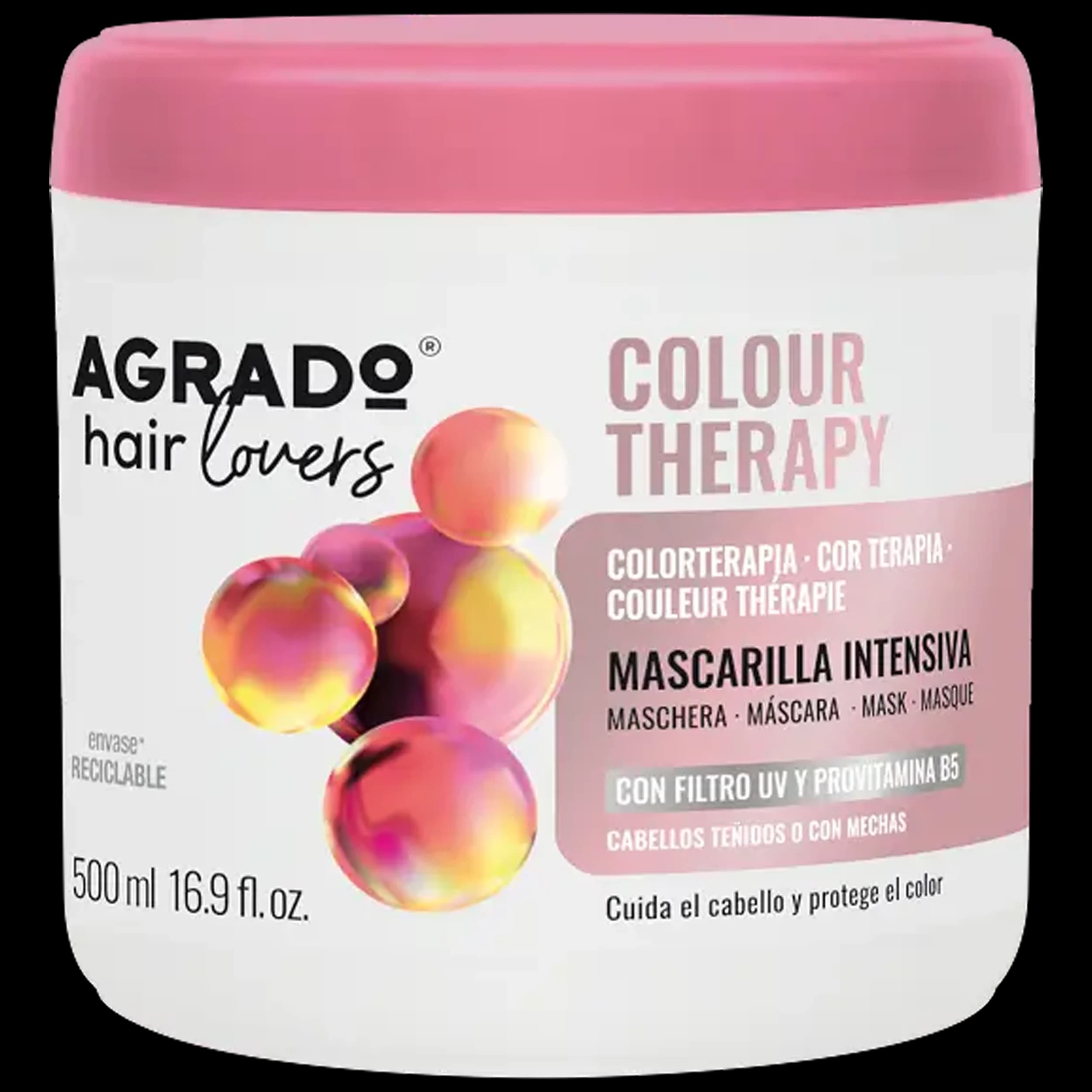 ماسک مو موهای رنگ شده 500 میل آگرادو | Colour Therapy Professional Hair Mask