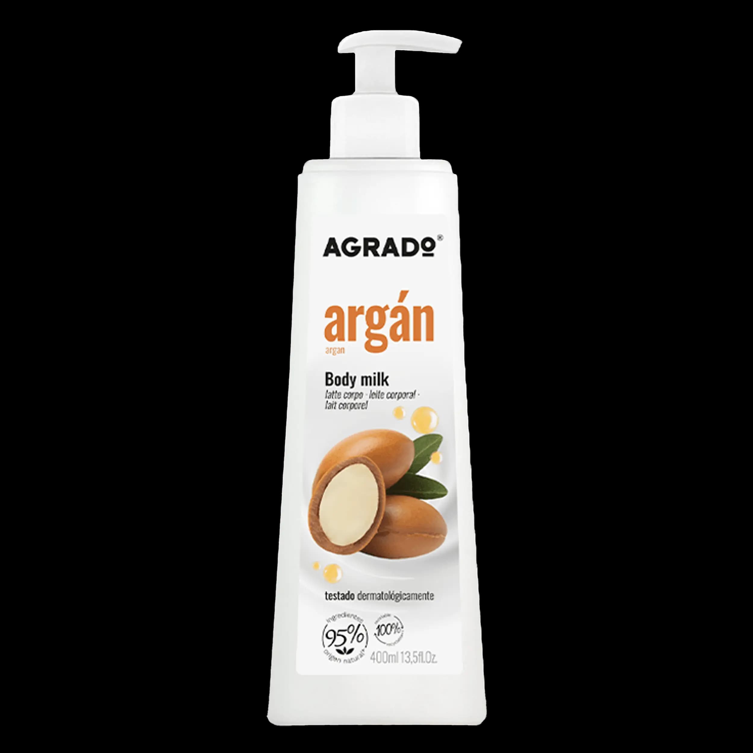 لوسیون بدن آرگان 400 میل آگرادو | Body Milk Argan