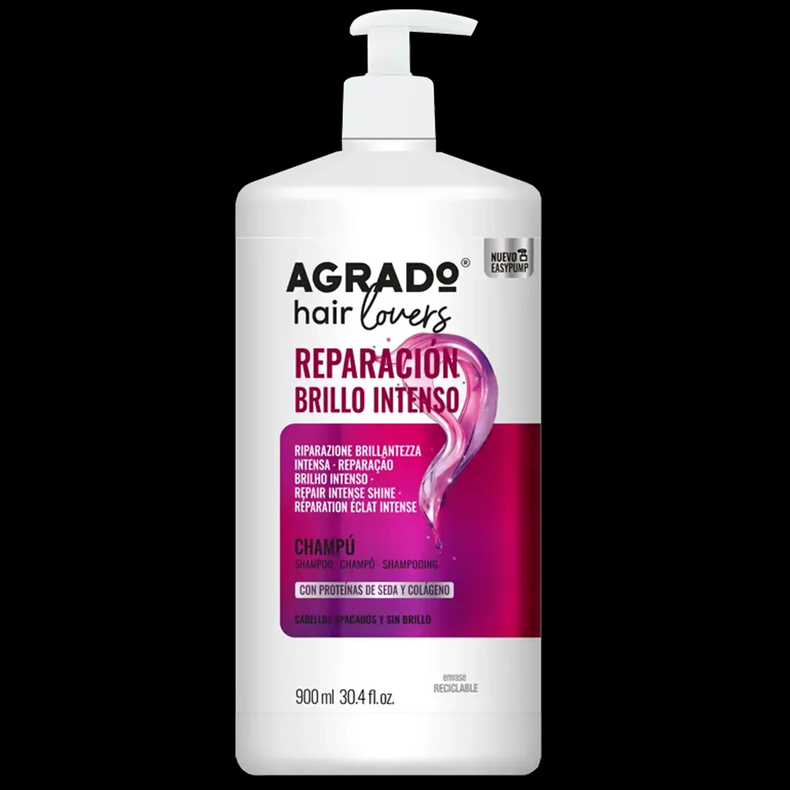 شامپو ترمیم کننده کلاژنه 900میل آگرادو | Repair Intense Shine Shampoo — تصویر ۲