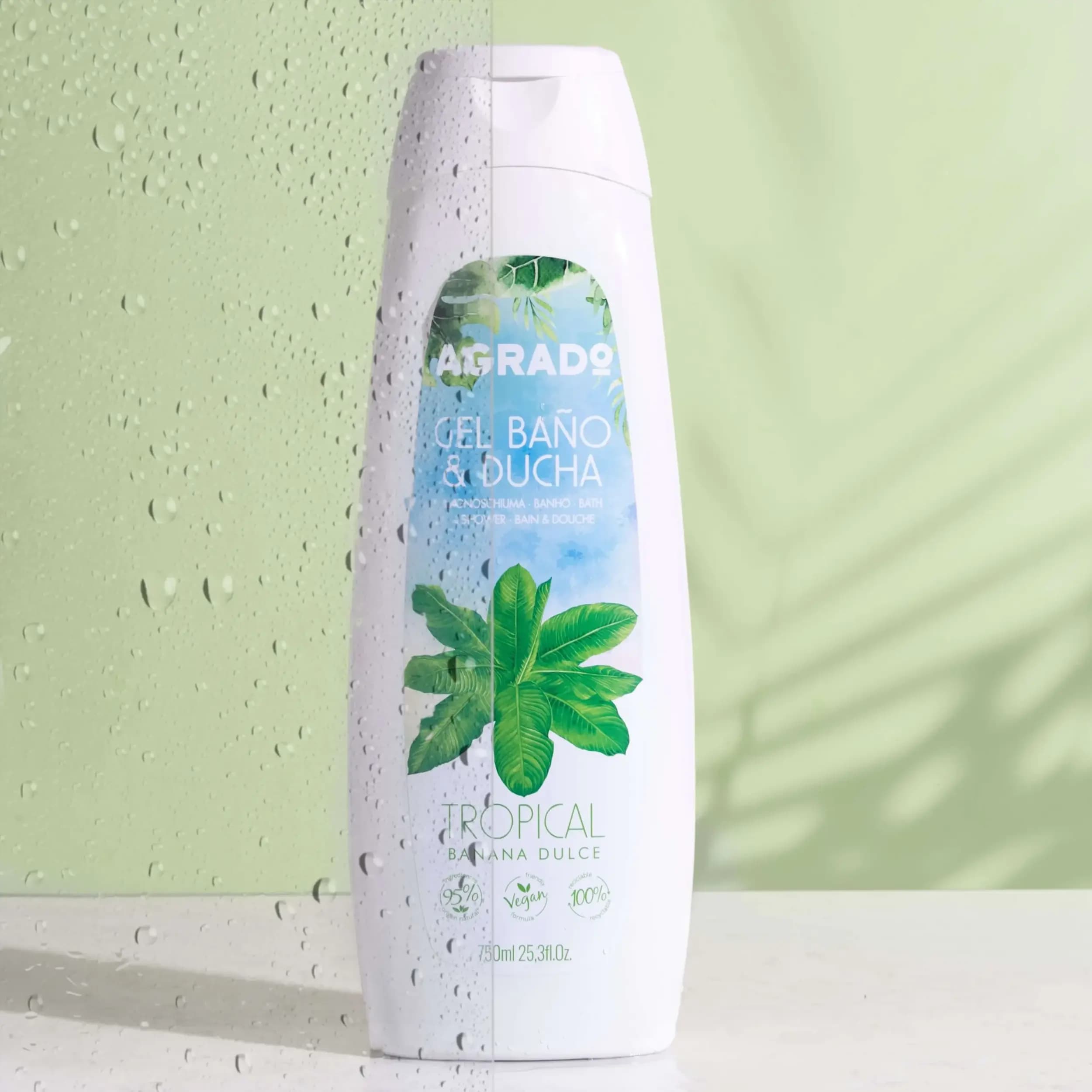شامپو بدن موز استوایی 750 میل آگرادو | Tropical Bath And Shower Gel — تصویر ۵