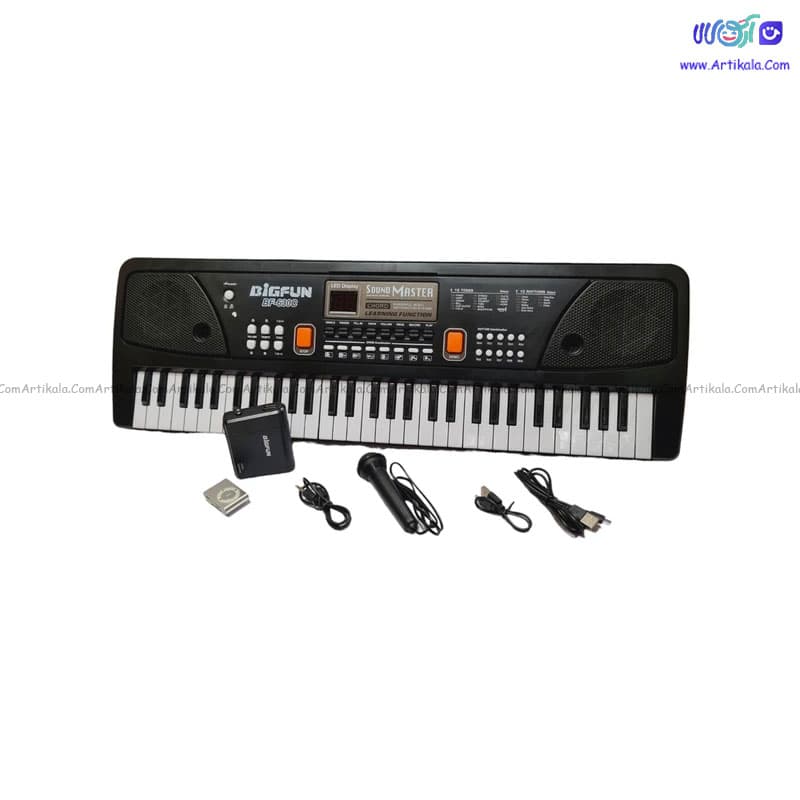 کیبورد الکترونیک 61 کلید بیگ فان مدل BF-630c — تصویر ۲