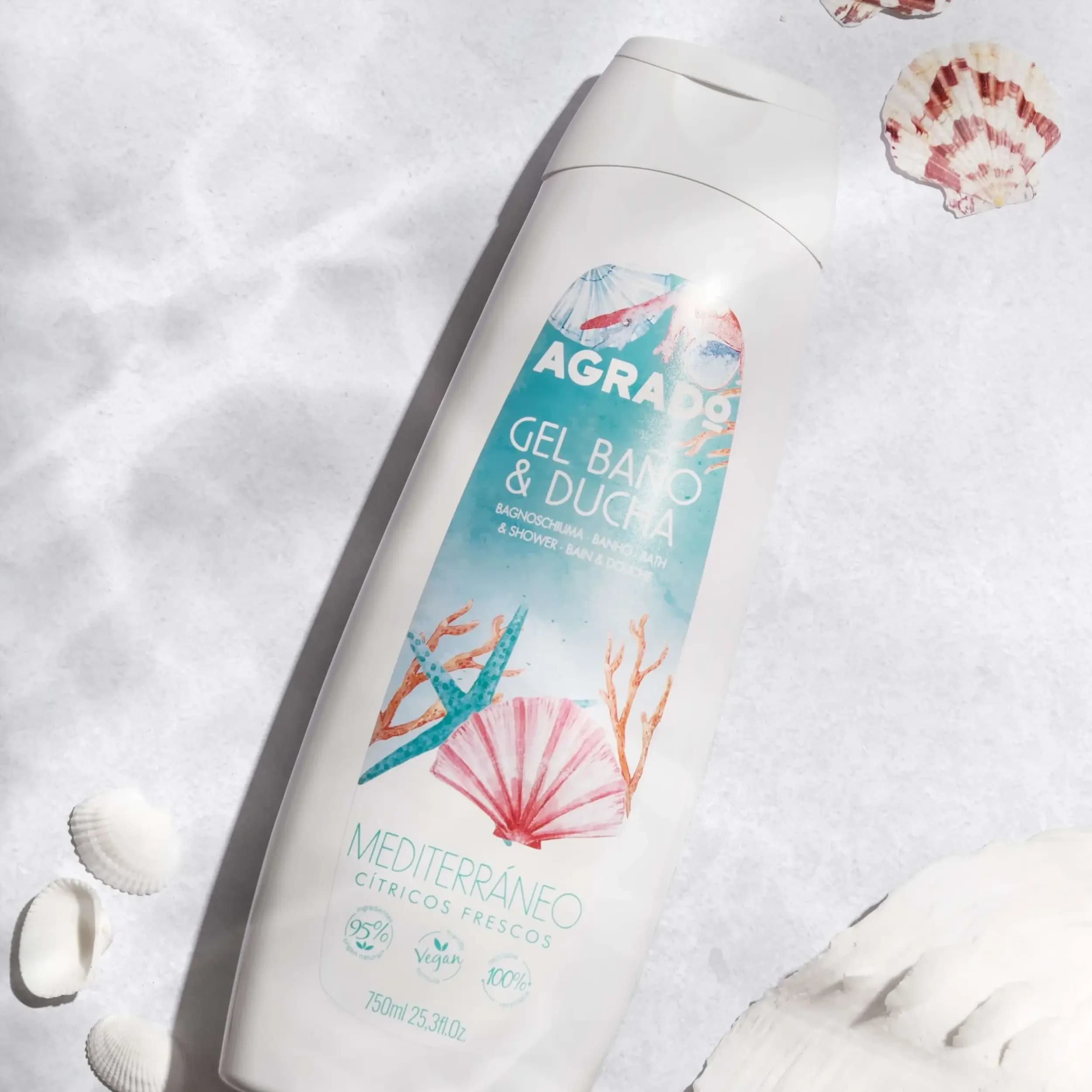 شامپو بدن 750 میل مدیترانه ای آگرادو | Gel Bain & Douche Méditerranéen — تصویر ۵
